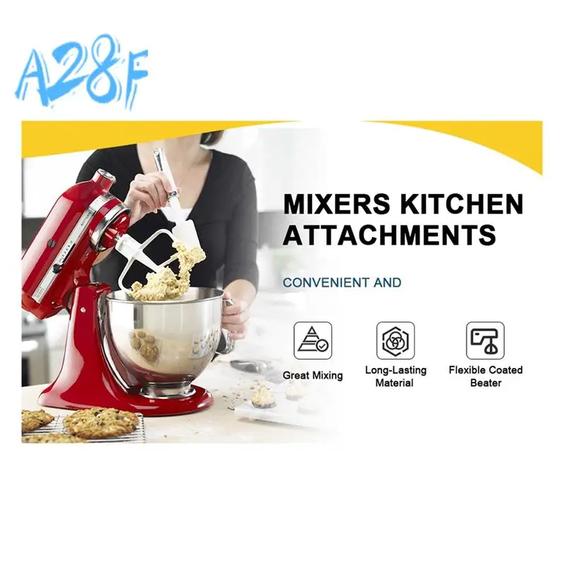 A28F-K45B مضرب مسطح مطلي لخلاط كيتشن ايد، لملحقات خلاط المساعدة في المطبخ، ملحقات خلاط كيتشن ايد كيتشن ايد