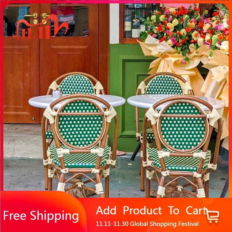 

Retro Rattan Garden Furniture Sets Waterproof Nordic Natural Balcony Garden Furniture Sets Adult Moving Tuinmeubelen Decorations