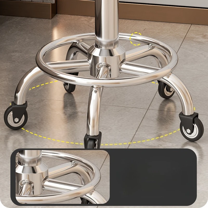 Регулируемый вращающийся табурет, круглый стул, салон, маникюр, педикюр, красота, вращающееся кресло, парикмахерская, спа, профессиональный табурет