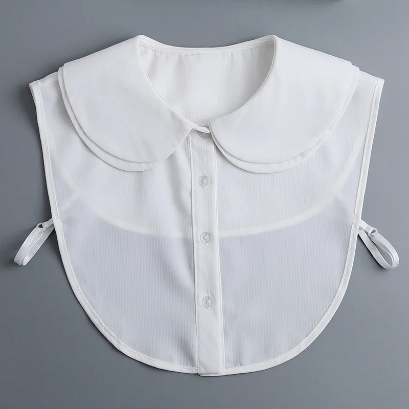 

Women Sweet Cotton Shirt Detachable Collar Girls Autumn Fake Collar Blouse Sweater Detachable Shirt Collar False Collar
