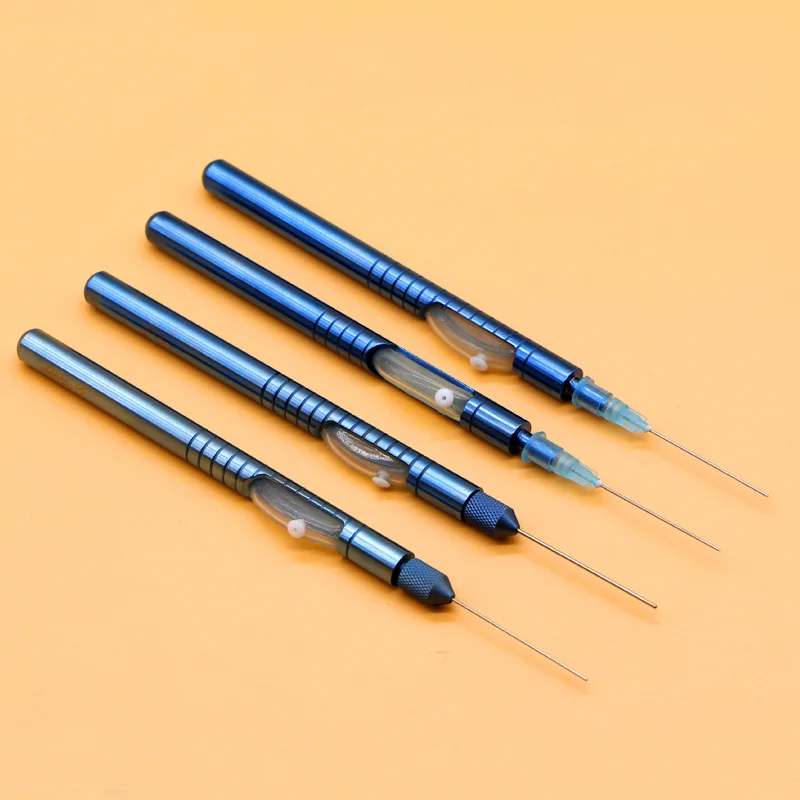 Ophthalmic Equipment Boutique Titanium Alloy Ophthalmic Needle Straight Flush Type With Silicone Tube 20G23G