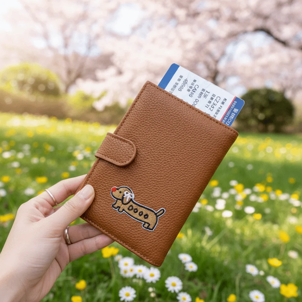 Card Holder PU Passport Bag Ticket Holder Passport Cover Travel Wallet Airplane Check-in Multifunctional Passport Clip Men