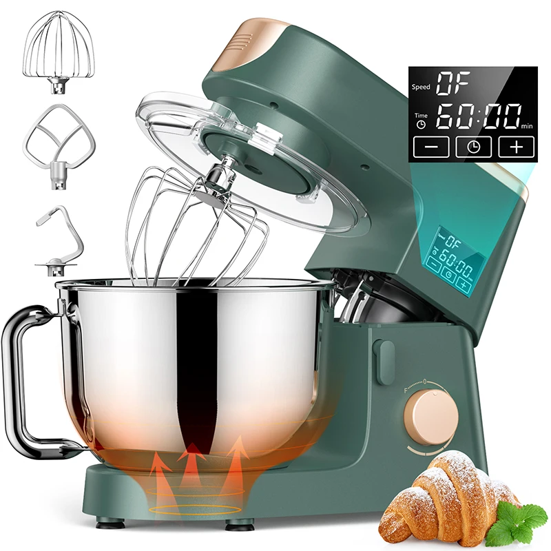 Factory Home Kitchen Electric Cake Aid 6.5L 7L 8L 10L SUS304 Bowl Stand Food Mixer