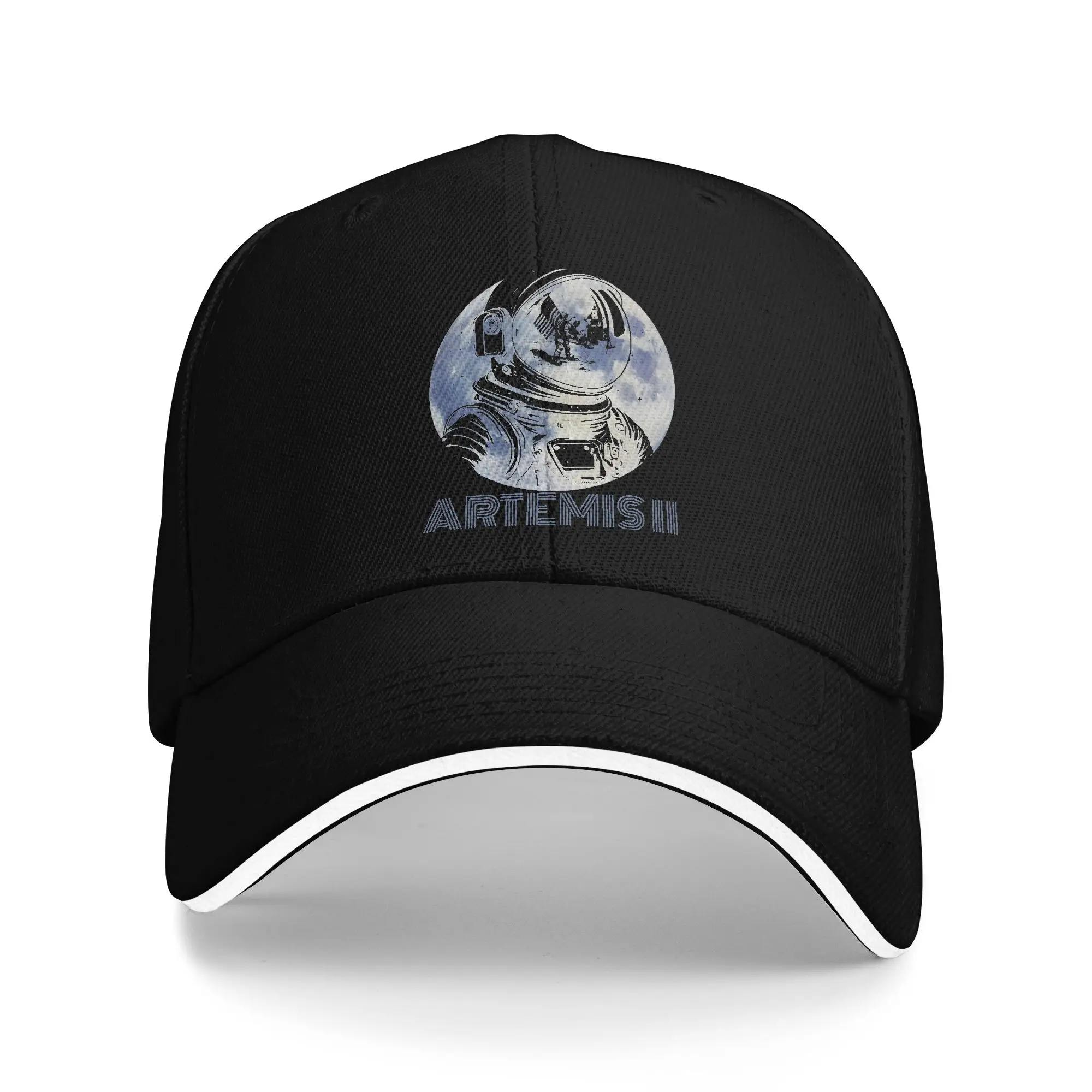 Artemis II Retro Astronaut Moon Landing Baseball Cap Casual Outdoor Baseball Caps  Hip Hop Sunscreen Hats Spring Adjustable Hat