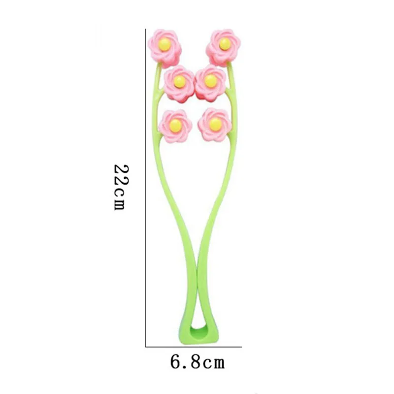 1Pcs Flower Shape Facial Massager Roller Manual Face-lift Neck Slimming Relaxation Anti Wrinkle Beauty Tools Skin Care Health