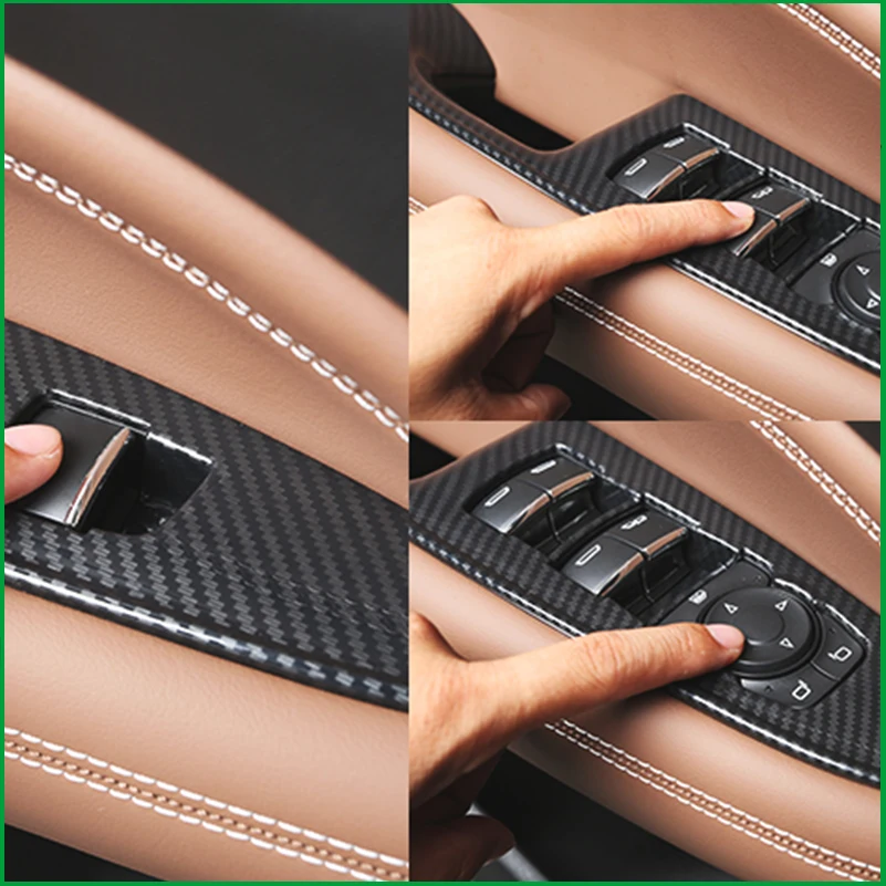 For opel insignia B Sedan LHD 2017 2018 Door Handle Window Lift Panel Switch Button Cover Sticker Trim Mouldings Accessories