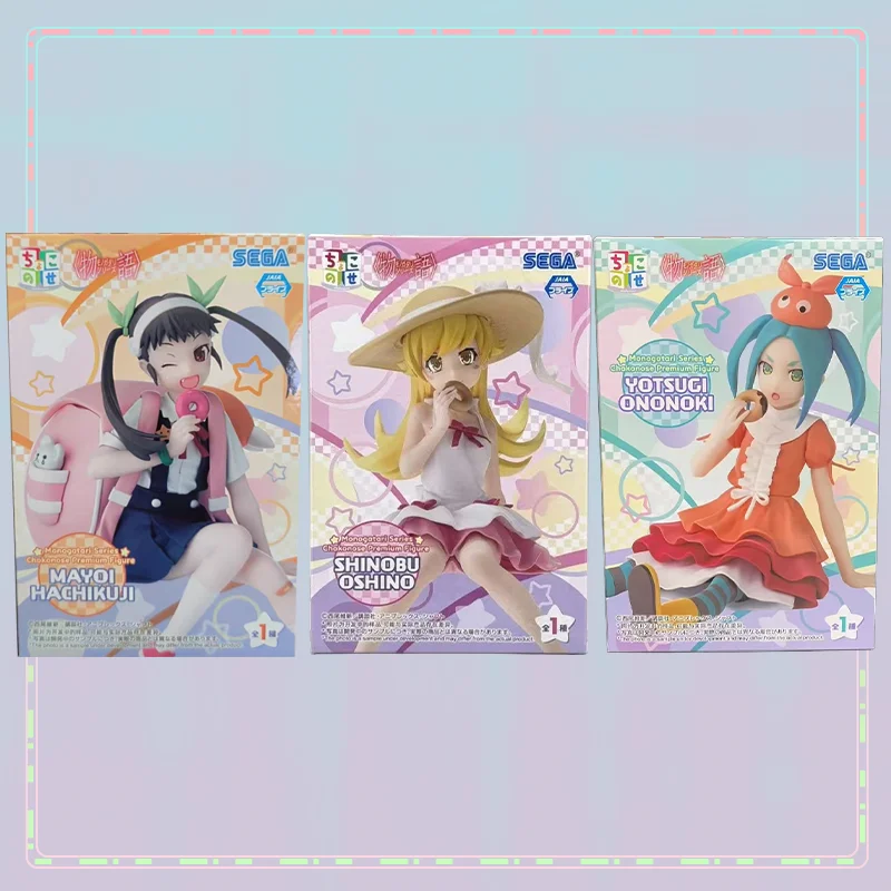 

Подлинная оригинальная серия Sega Monogatari PM Yotsugi Ononoki Mayoi Hachikuji Shinobu Oshino Eat Doughnuts Ver, фигурка, модель в подарок