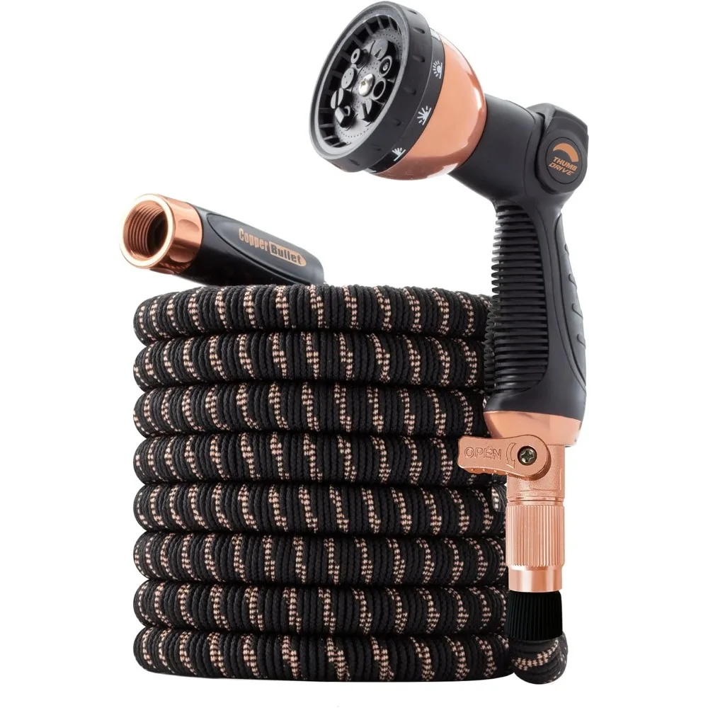 

Bullet With Thumb Spray Nozzle AS-SEEN-ON-TV Expands to 75 ft, 650psi 3/4 in Solid Copper Anodized Aluminum Fittings Lead-Free