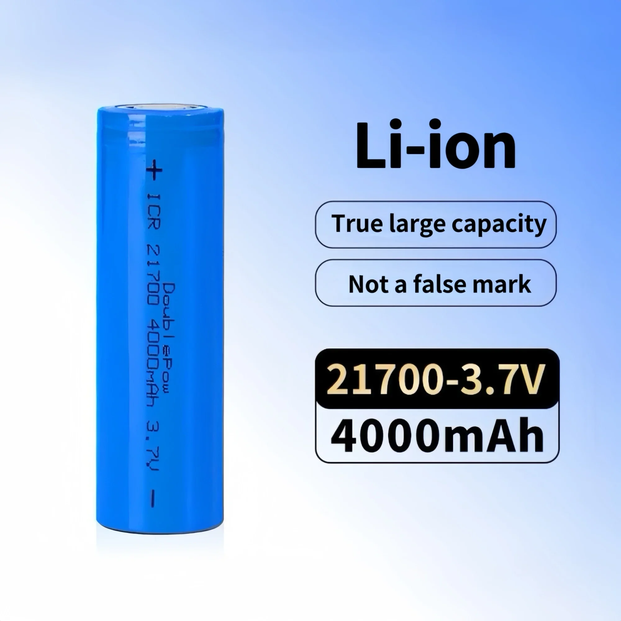 21700 batería 3,7 V 4000mAh cargador de batería de litio recargable para robot aspirador linterna Walkie talkie