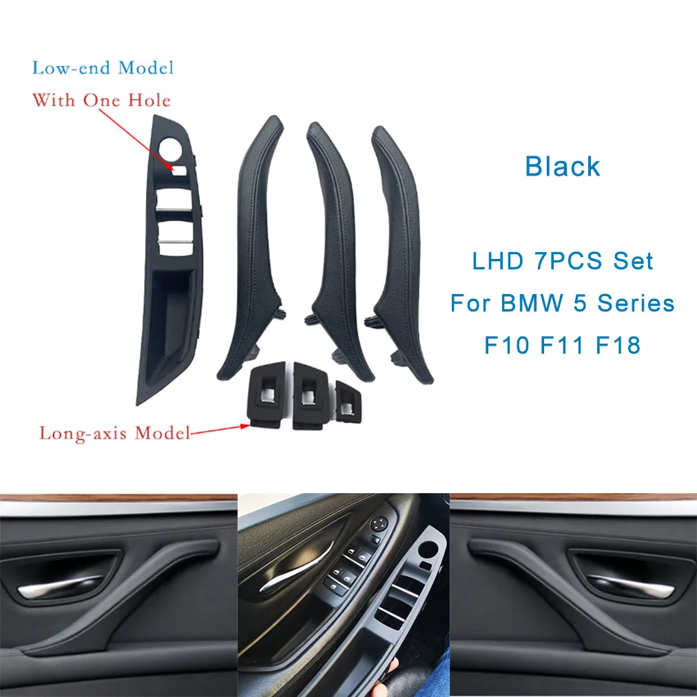 Fit BMW 5 Series F10/F11/F18 10-17 Inner Door Pull Handles Assembly 7PCS Set LHD