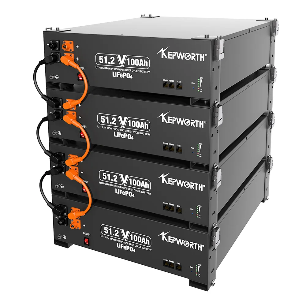 EU-LAGER 48 V 100 Ah LiFePO4-Akku 51,2 V 5 kWH Lithium-Solarbatterie mit mehr als 6000 Zyklusunterstützung für parallel