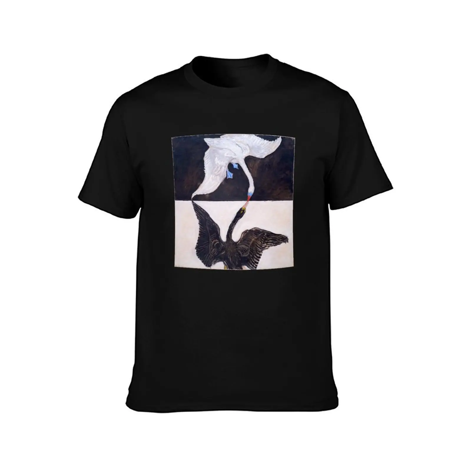 The Swan No. 1 Group IX SUW - Hilma af Klint T-Shirt, Summer Casual Cotton Tee, Oversized Streetwear Tops, Vintage Graphic Print