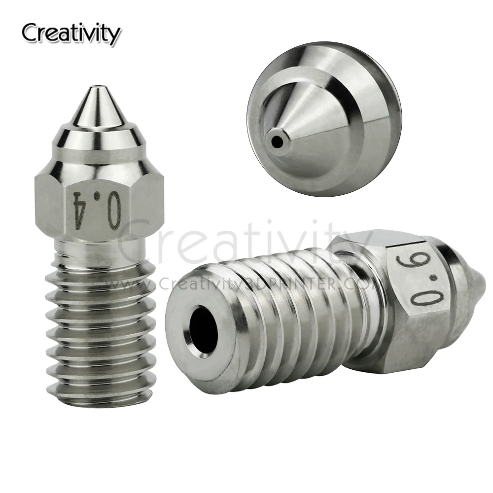 Ender 7 Plated Copper Nozzle  500C Degree High Speed Nozzles 0.4/0.6MM /1.75MM For Ender7/Ender 5 S1/Spider 3D Printer