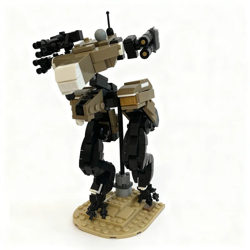 470 peças MOC Icons Gekko Metal Gear Solid, Blocos de Montar de Arquitetura, Brinquedos DIY, Presentes de Natal, Educação Criativa