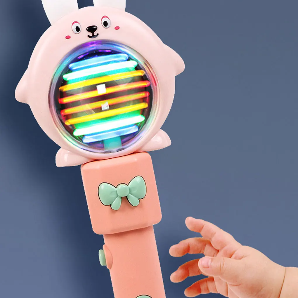 Light Up Wand Spinnings Glow Toy Wand Sensory Toy For Autism Light Up Ball Toy Wand For Kids A