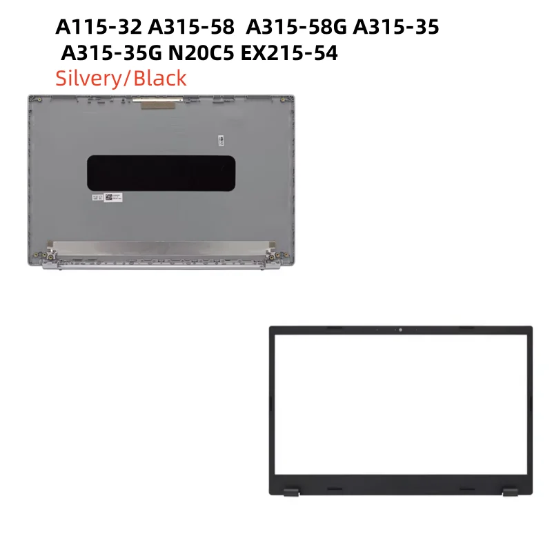 New LCD Back Cover Case Bezel Front Frame Cover Case For A115-32 A315-58 A315-58G A315-35 A315-35G N20C5 EX215-54 Shell