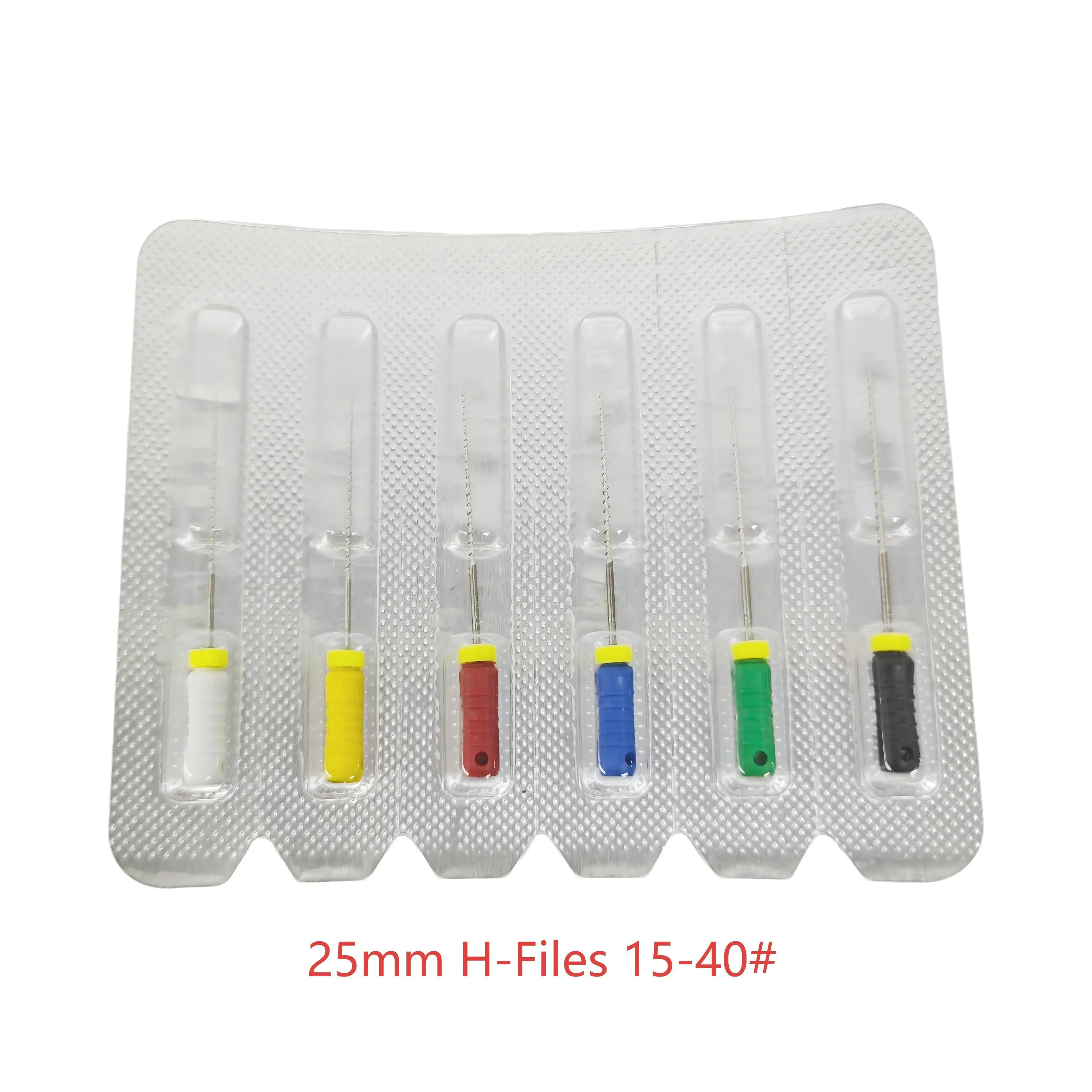 ملفات اللبية 15-40 #   (25 مم) - H/K/R،/ملفات الموزعة، الدبابيس الشائكة والعصب المربع - أدوات طب الأسنان