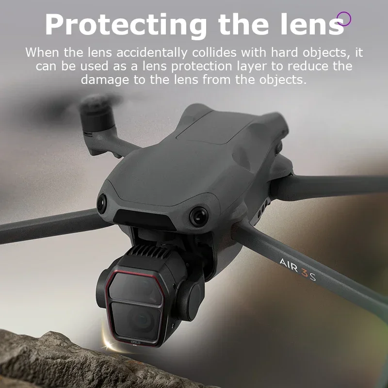 Filtros de lente de cámara de acción para DJI Air 3S, accesorios CPL UV, filtro nocturno Natural, filtros con Clip de aleación de aluminio, Protector de lente