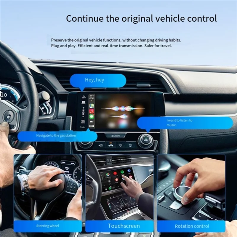 

Car Machine Interconnection Box Lites 5In1 Android Carplay Adapter Android Auto Wireless Adapter For Cars Netflix