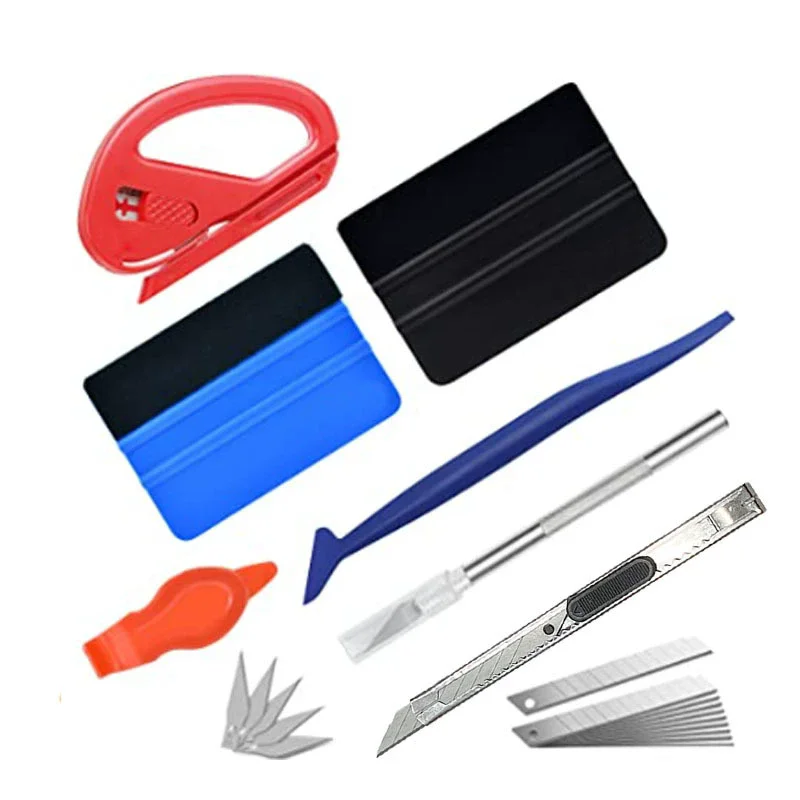 

Car Wrapping Vinyl Tool Kit Window Film Tint Tools Car Wrap Sticks Edge Trimming Squeegee Tinting Felt Edge Squeegee