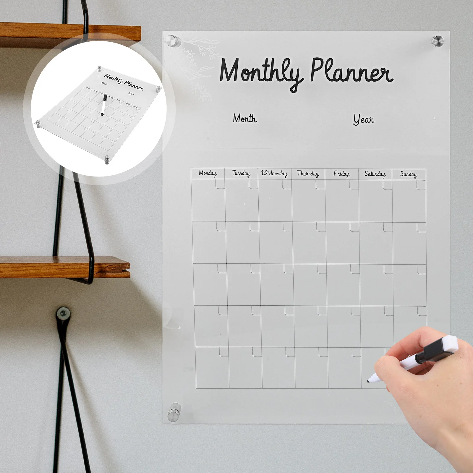 

Note Board Weekly Notice Boards Erasable Message Transparent Planning for Reminder Refrigerator