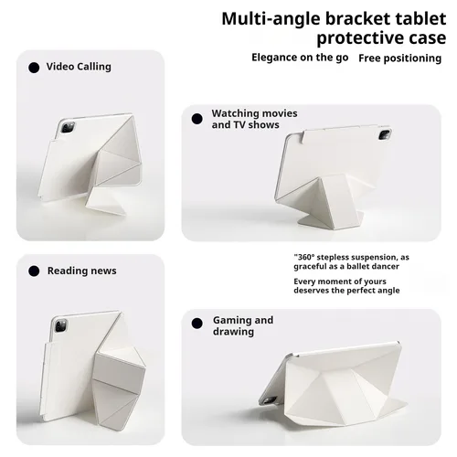 Imagen 2 del producto RBP para iPad 10/11th cubierta desmontable magnética, iPad Air 4/5th 10,9 Pro 11 12,9 13 M2 M3 mini 6/7th funda con soporte para aumentar la altura