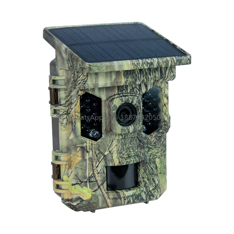 

Wholesaler small solar security outdoor camera hd video and audio hunting with screen