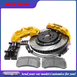 Wovtech Gt6 Brake Kit  6 Pot Big Caliper with 355*32mm Rotor Disc Kits for Golf Gti Mk7 5 Front 18 Inch Front Wheel