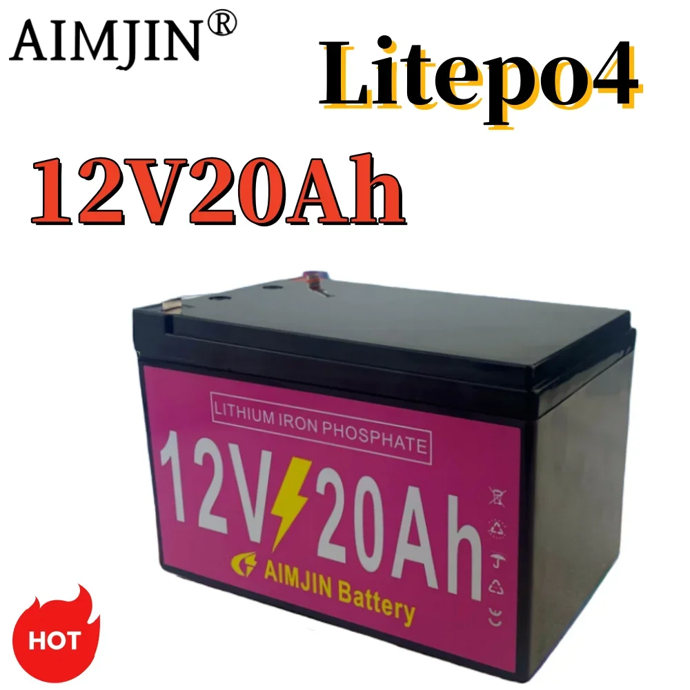 Litepo4 Battery pack 12V 20Ah For Electric sprayer, children's toy car, solar street lights, emergency lights andother small equ