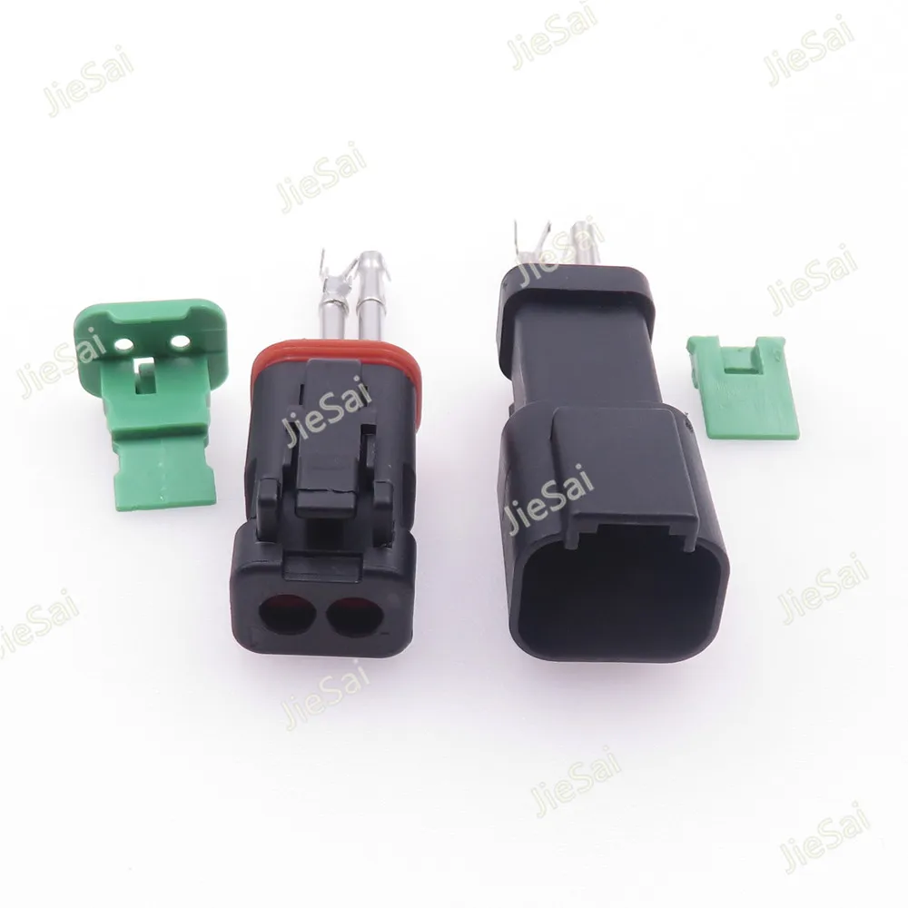 2 Pin DT Series Waterproof DT04-2P-E005 DT06-2S-E005 Female Male Black Electrical Automotive Connector