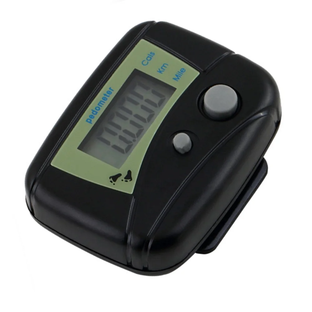 عدادات السعرات الحرارية الإلكترونية الصغيرة متعددة الوظائف LCD الرقمية تشغيل عداد الخطى حزام كليب دقيق 3 أوضاع العد للرجال والنساء #5