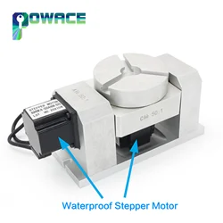 1948 eu US】CNC 4th 5th A B riduttore di trasmissione armonica ad asse rotante rapporto di velocità della testa divisoria 50:1 con motore passo-passo impermeabile Nema 23