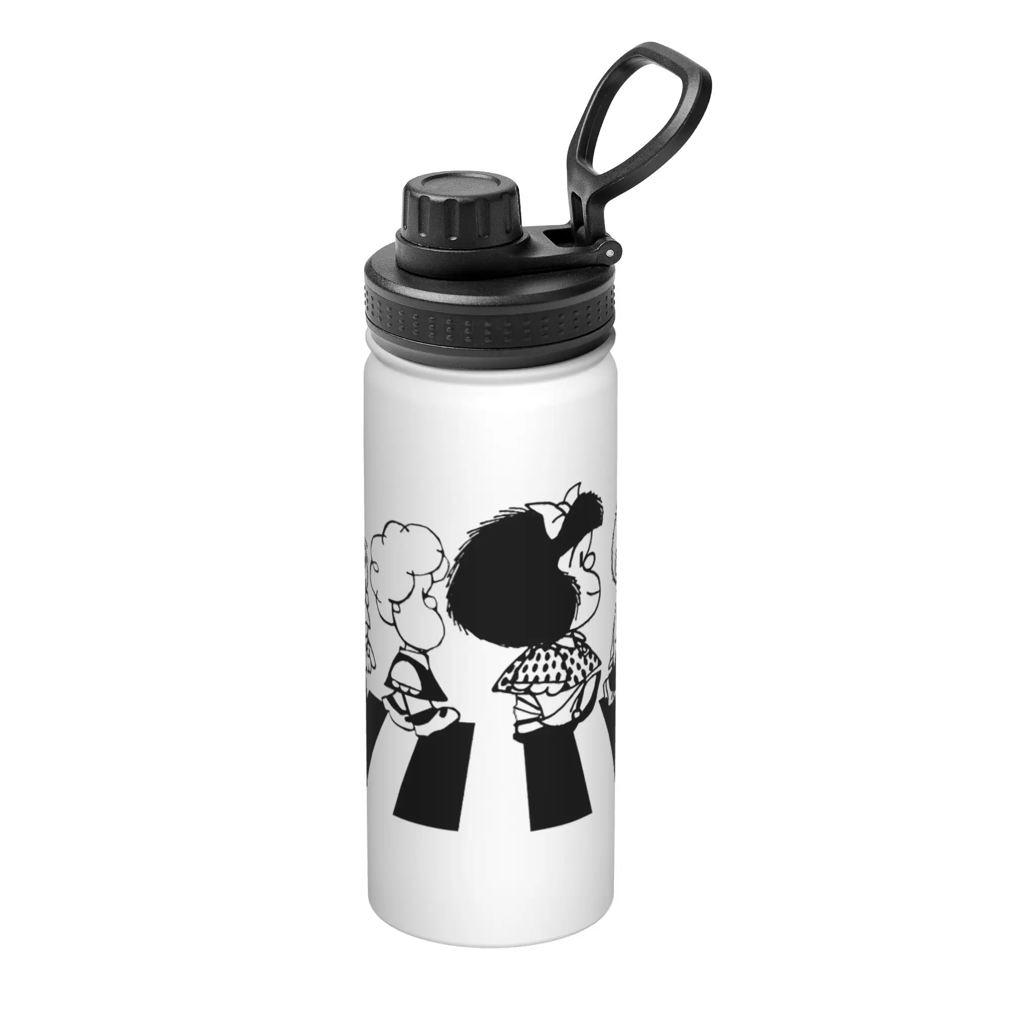 Cartoon M-Mafaldas 18OZ Sports Insulated Kettle Comics Thermal Cup Vacuum Flask School Mug Water Bottle