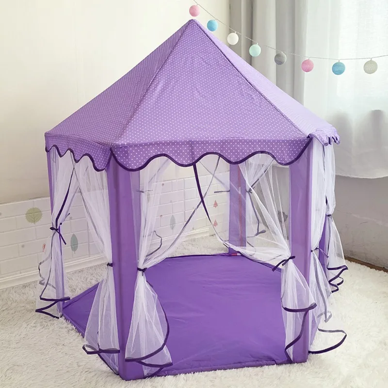 Children's Indoor and Outdoor Playhouse Tent Boys and Girls Hexagonal Mesh Baby Crawling Tent Children's Beach Tent Toys