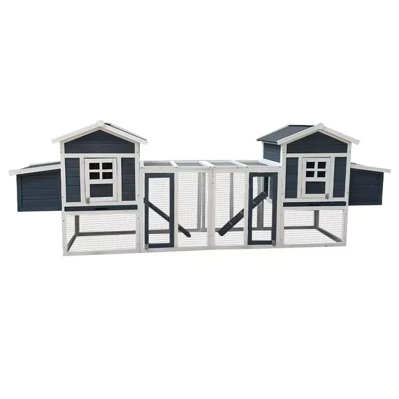 Easy clean outdoor wooden cage chicken coop hen house large chicken house poultry farm animal cages