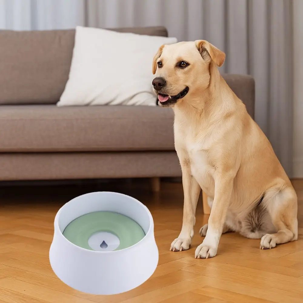 

Large Capacity Floating Dog Water Bowl Spill Proof Anti-Splash Pet Water Dispenser Anti-Over Non-Wetting Mouth