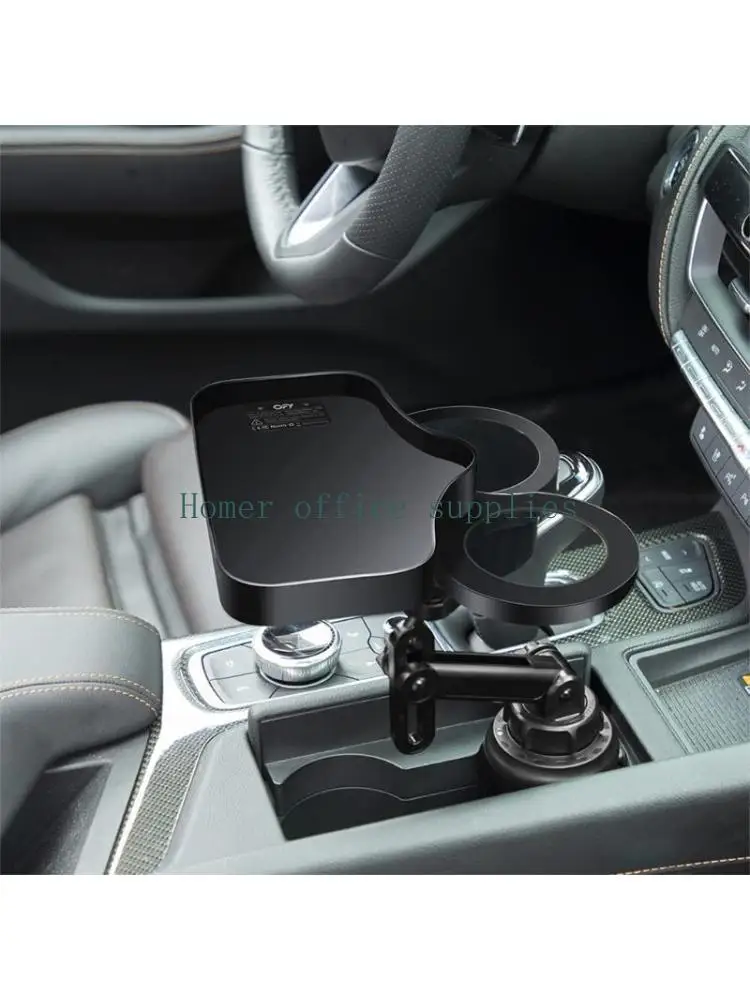 

K43B Черный Прочный 2-в-1 Многофункциональный Двойной Автомобильный Подстаканник Автомобильный Подстаканник Автомобильный