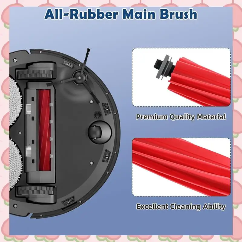 

N18R Accessories For Roborock Qreve Pro/Qreve Maxv/Qreve S Robot Vacuum Spare Main Side Brushes Mop Cloths Filters Dust Bags