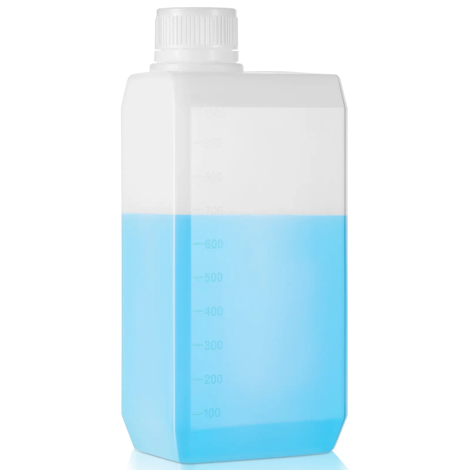 1 Liter Hdpe Food Grade Storage Bottle Reusable Plastic Jug for Oil Motor Oil Adhesives Samples Water Liquids Acid Alkali