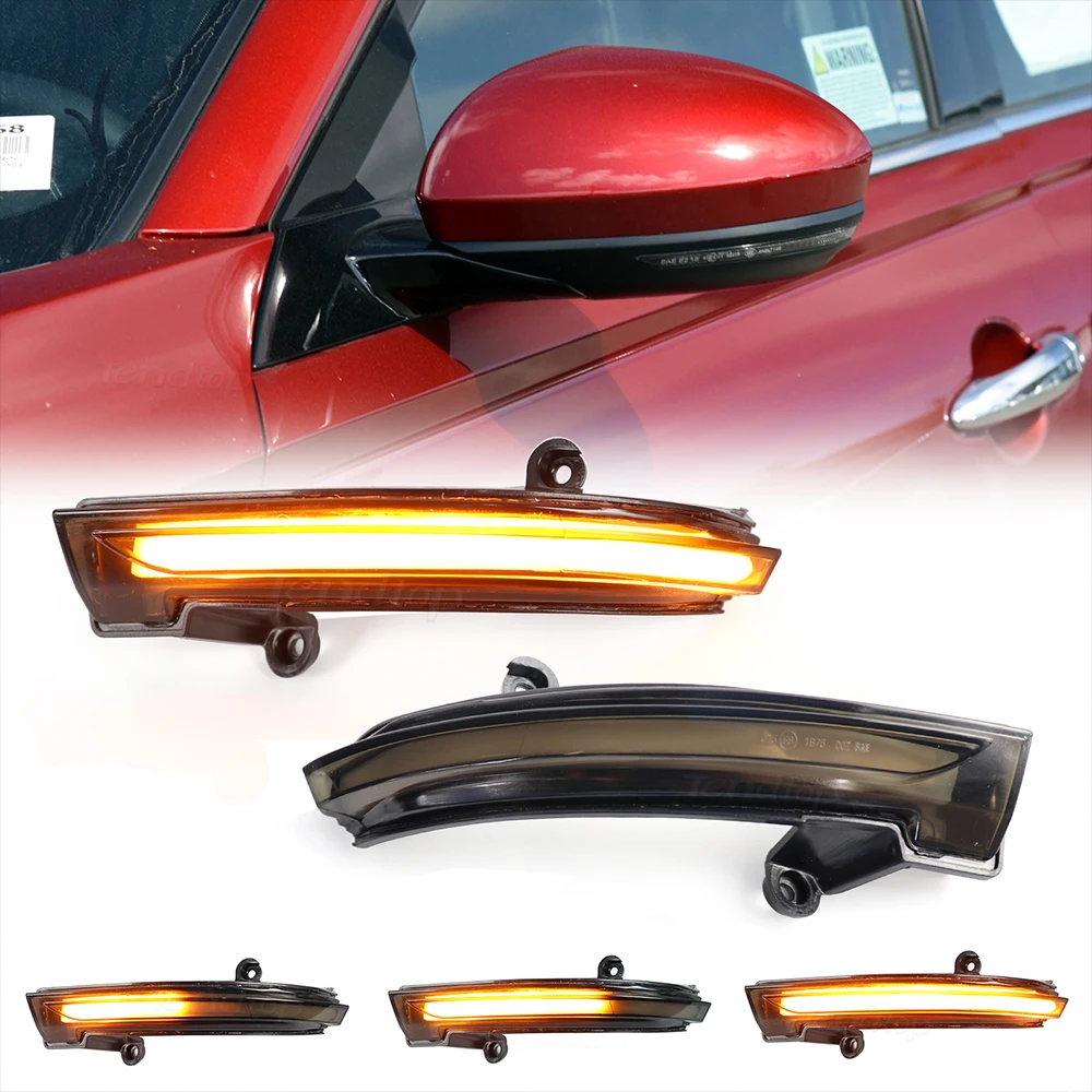 

2x Dynamic Amber Turn Signals Mirror Lights Side Marker Lamp Blinkers Indicator For Nissan Altima Teana 2019 2020 2021 2022