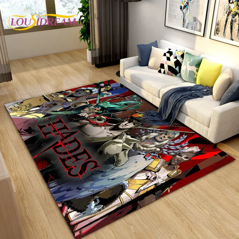 Hades Zagreus Trò Chơi Game Thủ Game Nhập Vai Khăn Trải, Thảm Thảm Cho Phòng Ngủ Phòng Khách Sofa ADSC0012 Trang Trí, vui Chơi Trẻ Em Chống Trơn Trượt Sàn