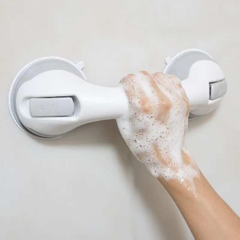 Shower Handle Handicap Grab Bars Bathroom Shower Handle with Strong Hold Suction Cup Bath Handle Grab Bars for Elderly Disabled