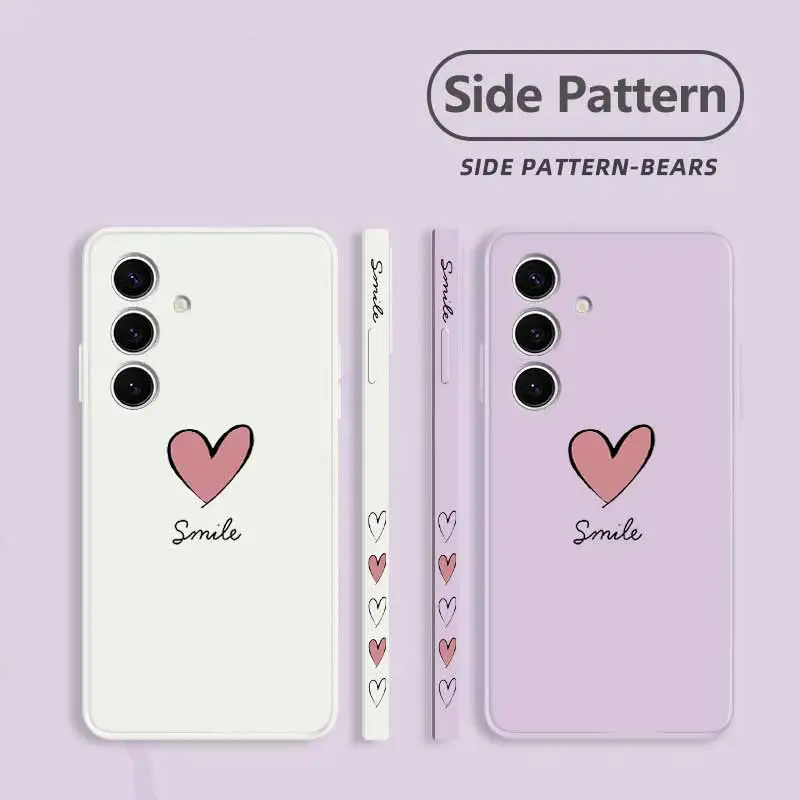 S25 بسيط الحب السائل الحبل سيليكون حالة الهاتف لسامسونج S25 S25 الترا S25 زائد الغلاف #6