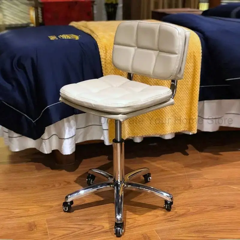 

Beauty Beauty Chairs Salon Manicure Dedicated Backrests Rotating Lifting Bar Chairs Explosion-proof Stools Cadeira Furniture AA