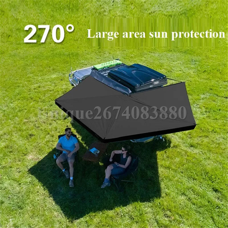 270 Degree Outdoor Sun Protection Camping Retractable Awning Car Side Roof Tent