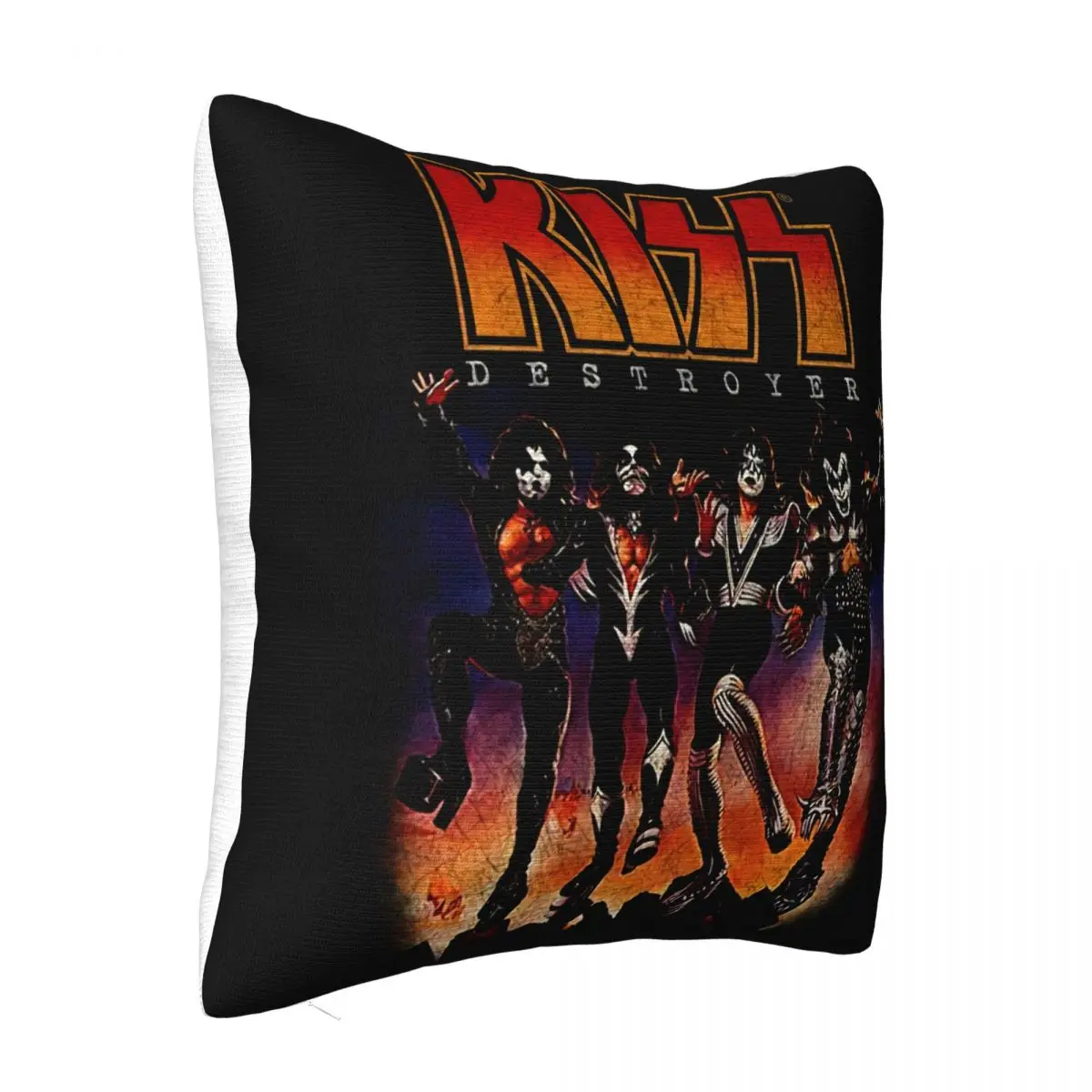 Kiss Band Destroyer Album Cover Logo S3Xl New Warmer Women Graphic Letter Hot Sell Adults Creative Pillow Case