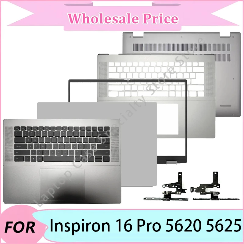 

NEW For Dell Inspiron 16 Pro 5620 5625 Laptop LCD Back Cover/Front Bezel/Upper Palmrest/Bottom Case/Hinge/Keyboard