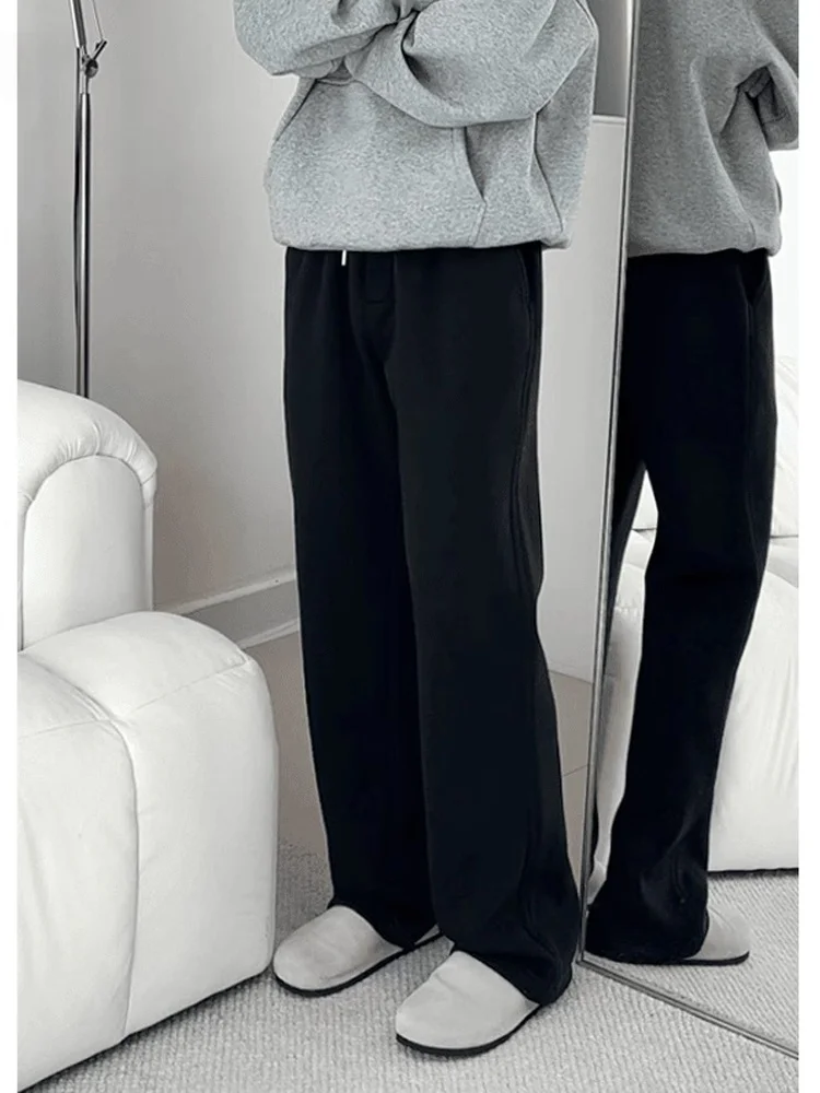

Men's Fce Lined Drapey Knife Casual Pants Straight Leg Spor Loose Fit Autumn Winter Polyester Fiber Youth Active Sle