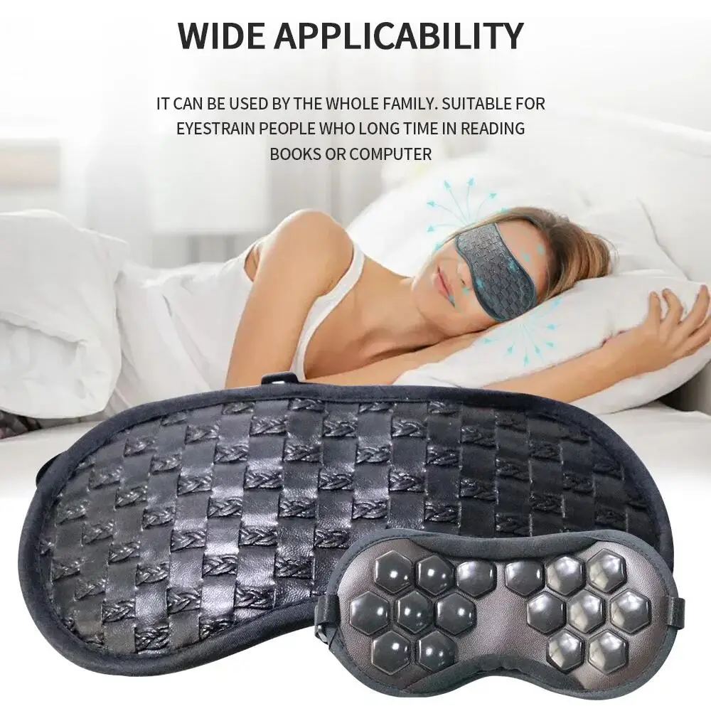 Eye Mask Tourmaline Eye Massager For Eye Muscle Relaxation Health Care Relieve Fatigue Improve Sleeping Tool