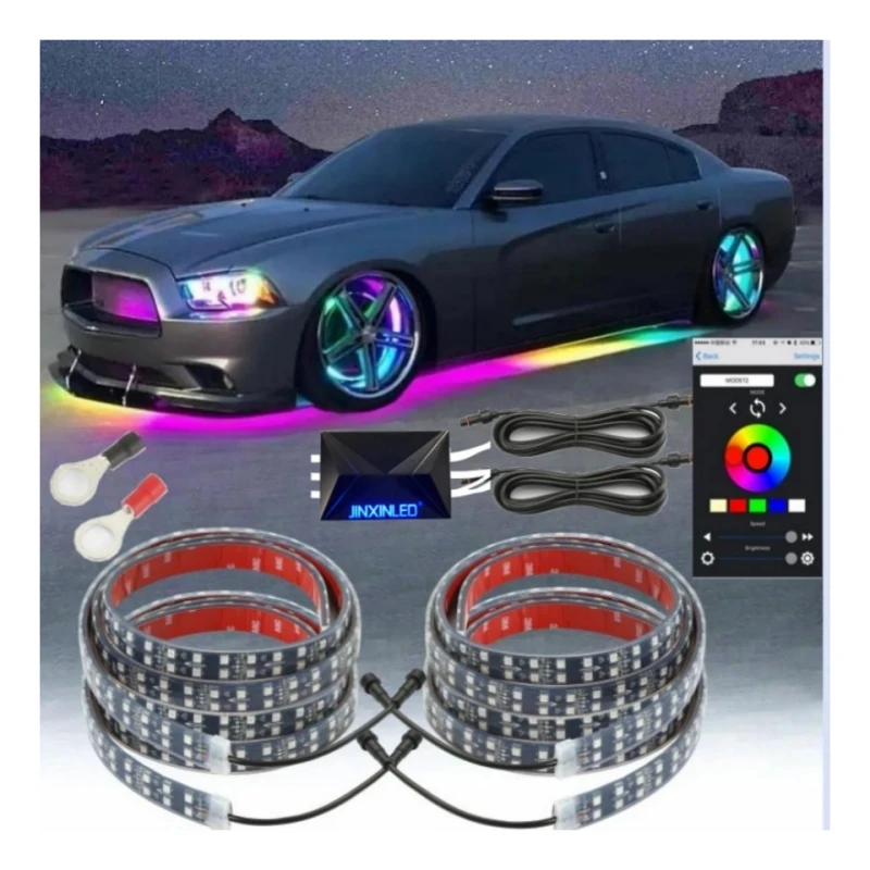 Other Accessories Dual Row Emitting Diode Bar Waterproof Dream Color Dim Light Bar Kit